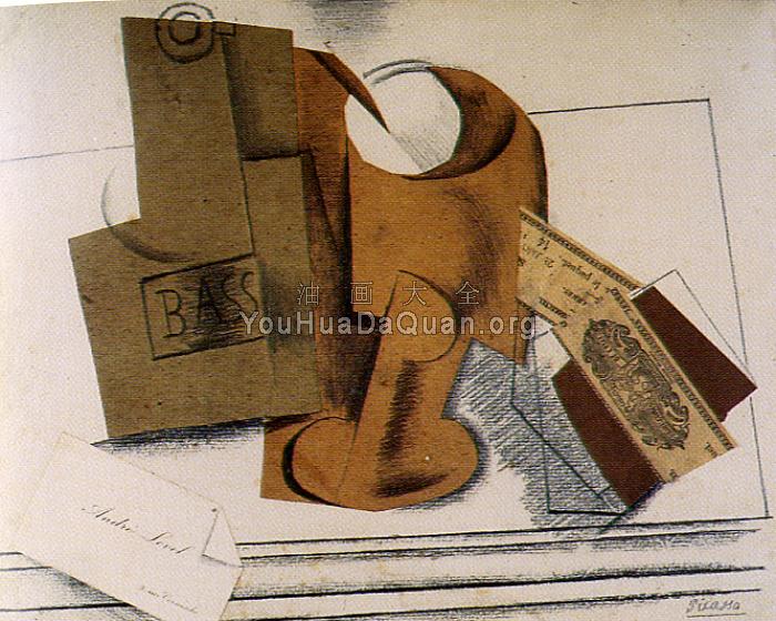 巴斯啤酒和纸牌 - 巴勃罗·毕加索